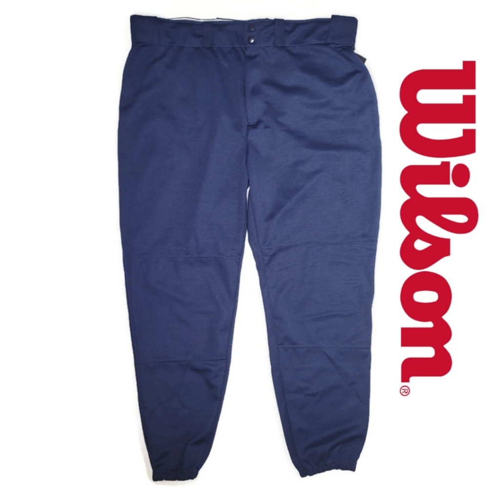 Wilson NWT A4376 Navy XL full length men's baseball pants.
